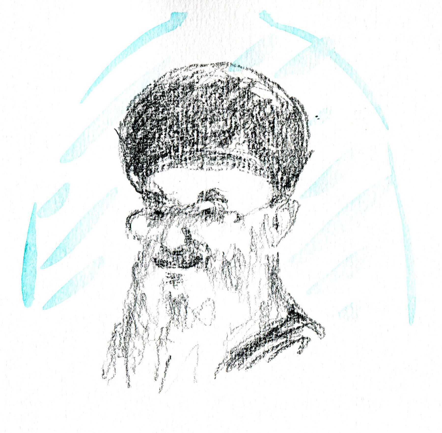 Croquis de l'Ayatollah Kamenei